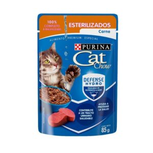 Combo 12 sobres gato adulto esterilizado carne - 2